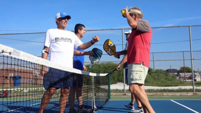 Pickleball Players Agreeing On The Pickleball Hand Signals