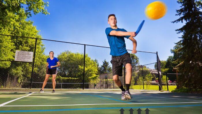 Standing Behind The Baseline As Pickleball Serving Tips 