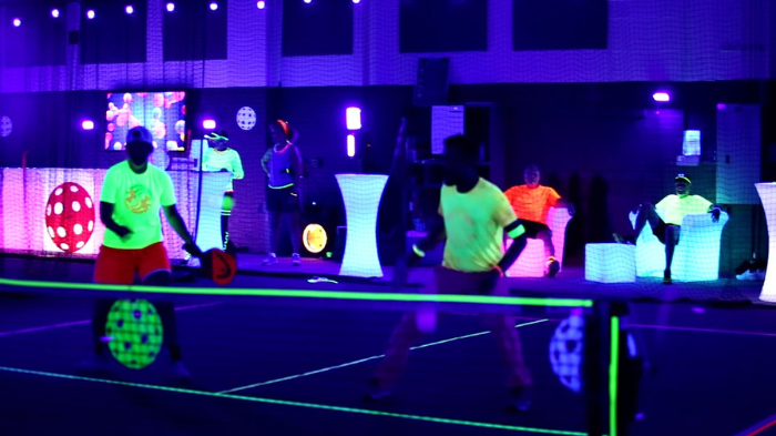 Glow In The Dark Pickleball As One Of Unique Pickleball Themed Party Idea