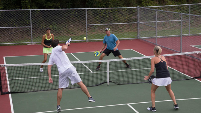 Test Your Newly Constructed Permanent Pickleball Net By Playing Pickleball