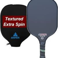 Pickleball Paddle Graphite Textured Surface for Spin