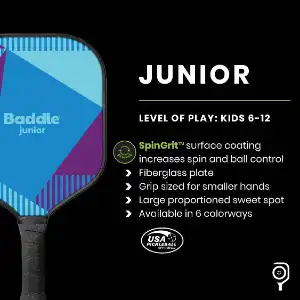Features Of The Baddle Junior Pickleball Paddle