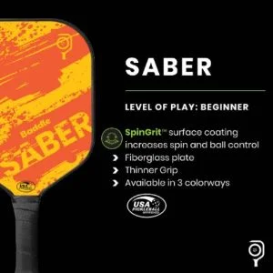 Features Of The Baddle Saber Pickleball Paddle