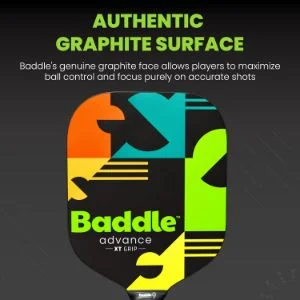 Graphite Face Of The Baddle Advance Pickleball Paddle In XT Grip Size
