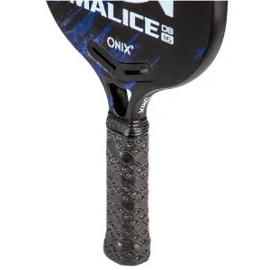 Contoured Tennis Handle Of A Onix Malice DB Pickleball Paddle