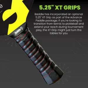 Grip Of The Baddle Advance Pickleball Paddle In XT Grip Size